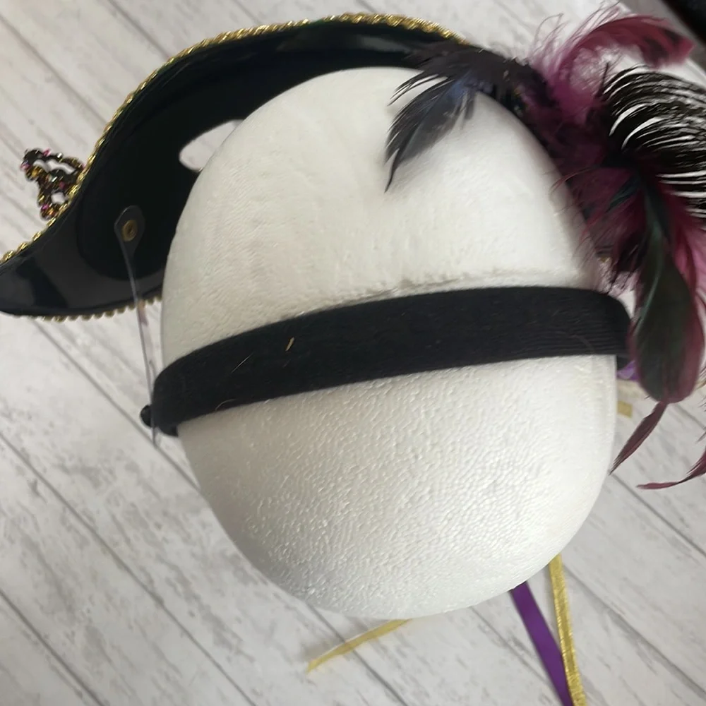 MASQUEREDE WEARABLE MASK HALLOWEEN: - MARDI GRAS FESTIVE MASK